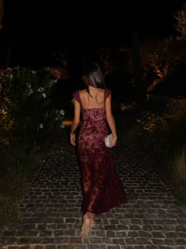Pretty A Line Straps Floral Tulle Long Prom Dress Party Dress SH5070