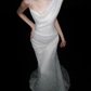 Shiny Glamorous Sheath Beaded Tulle Long Wedding Dress SH5973