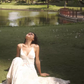 Elegant A Line Spaghetti Strap Print Floral Satin Long Party Dress Wedding Guest Dress SH3154