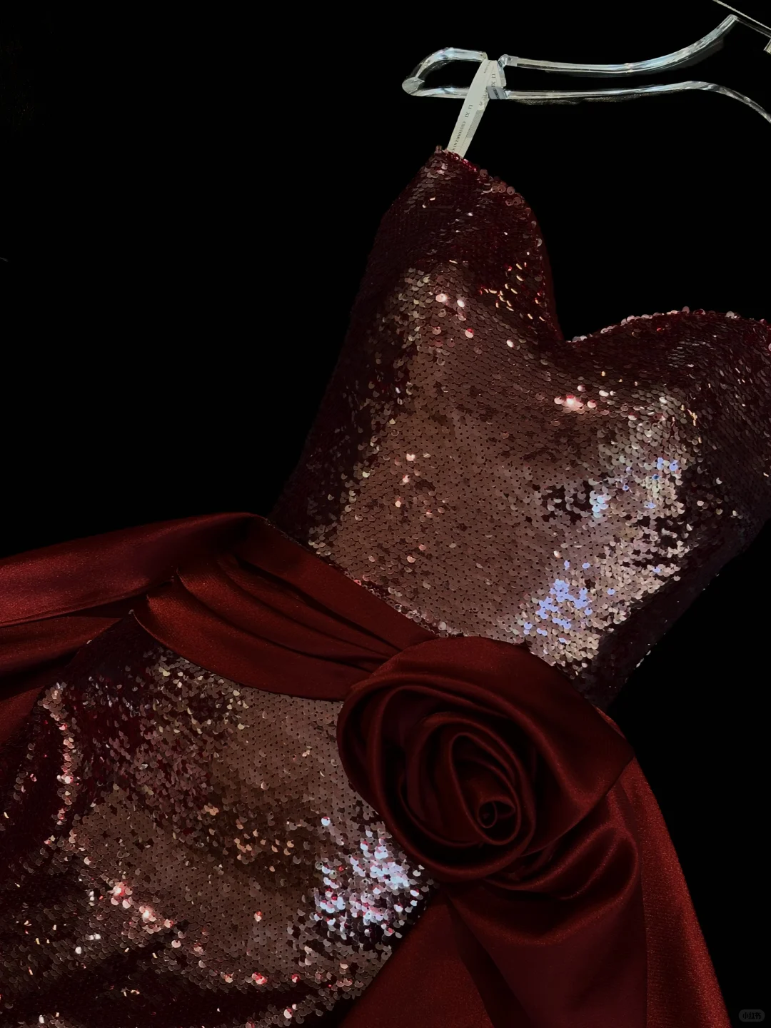 Sexy Mermaid Sweetheart Neck Dark Burgundy Sequin Satin Long Prom Dress Evening Dress SH5010