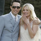 Romantic Shiny Mermaid V Neck Luxurious Beaded Ivory Chiffon Long Sweep Wedding Dress SH5465