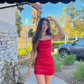 Sexy Red Sheath Straps Satin Short Homecoming Dress Outfits SH5816