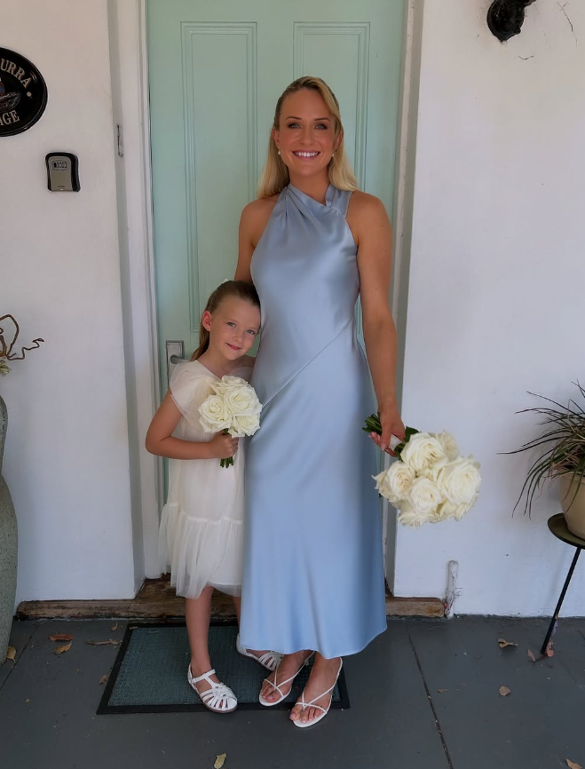 Elegant Sheath Halter Baby Blue Satin Bridesmaid Dress Evening Dress SH3198