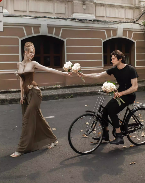 Unique Sheath Strapless Butterfly Brown Satin Chiffon Long Party Dress Evening Dress SH3128