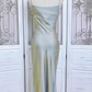 Simple Pretty Mermaid Spaghetti Strap Satin Prom Dress Evening Dress Formal Dress SH4083