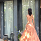 Simple A Line Spaghetti Strap Satin Long Prom Dress Evening Dress Formal Gown SH4045