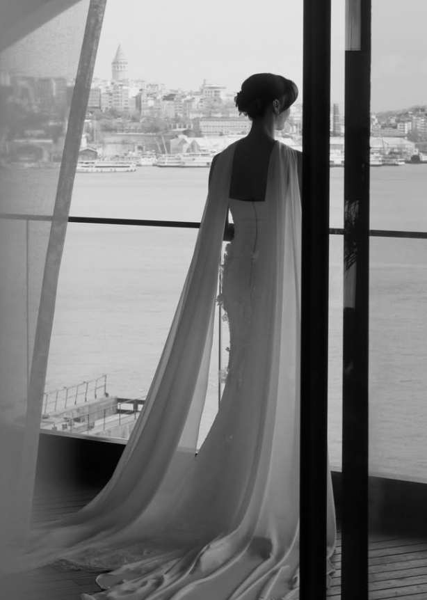 Romantic Mermaid Strapless Beaded Floral White Satin Long Train Wedding Dress SH6187