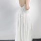 Sexy White Chiffon Long Prom Dress Slit Evening Dress SH1402