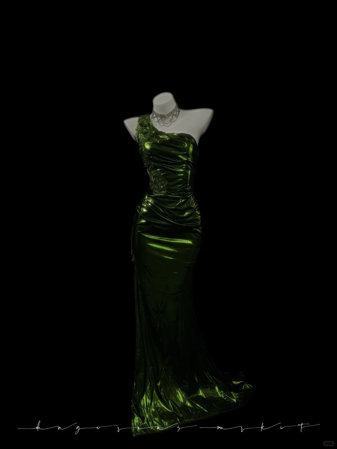 Charming Unique Sheath One Shoulder Beaded Satin Prom Dress Graduation Prom Dress SH5431