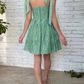 Green Sweetheart Lace  Homecoming Dress  SH578
