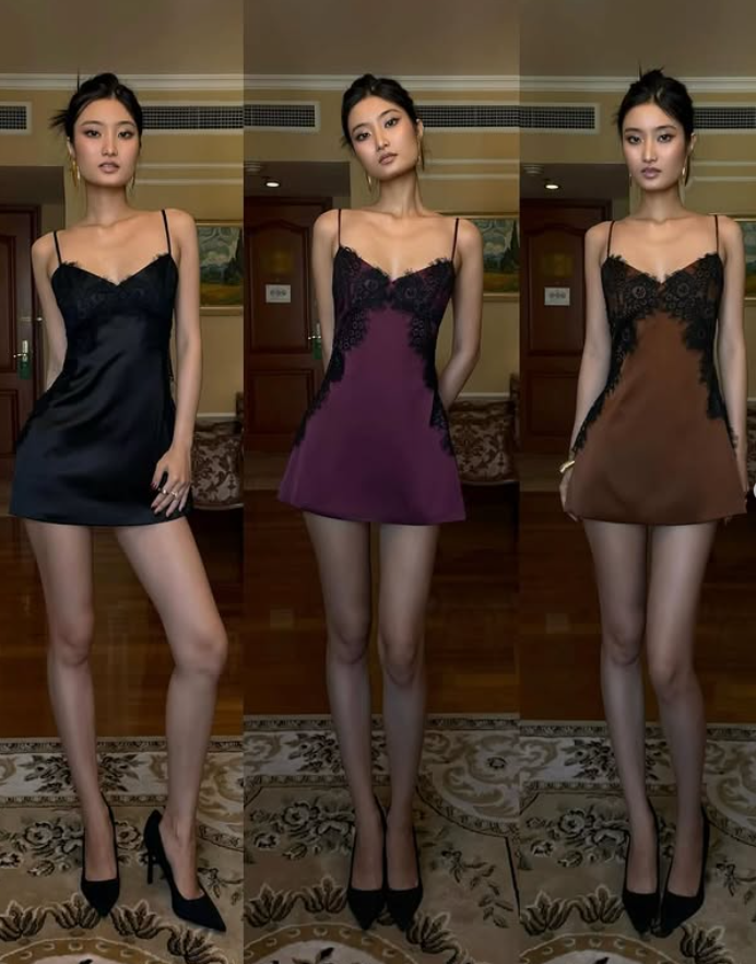 Dark Grape A Line Strap Lace Satin Short Homecoming Dress Outfits SH5480