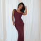 Elegant Sheath Off the Shoulder Satin Long Prom Dress Evening Dress SH8975