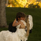 Pretty Simple A Line Straps White Lace Long Wedding Dress SH5282