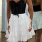 Baby Blue A Line Sweetheart Neck Layered Chiffon Short Homecoming Dress Outfits SH6241