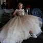 Stunning Mermaid Strapless Sequin Tulle Long Evening Dress Prom Dress SH3938