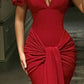 Burgundy Sexy Mermaid Off the SHoulder Satin Long Prom Dress Wedding Guest Dress SH4421