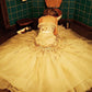 Stunning Mermaid Strapless Sequin Tulle Long Evening Dress Prom Dress SH3938