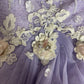 Lilac A Line Sweetheart Neck Beaded Satin Lace Prom Dresses Long Evening Party Dress SH2708