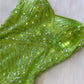 Stunning A Line Spaghetti Strap Sequin Green Tulle Long Prom Dress Evening Dress SH2272