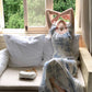 Gentle Mermaid Strap Print Flower Blue Chiffon Party Dress Evening Dress SH2869