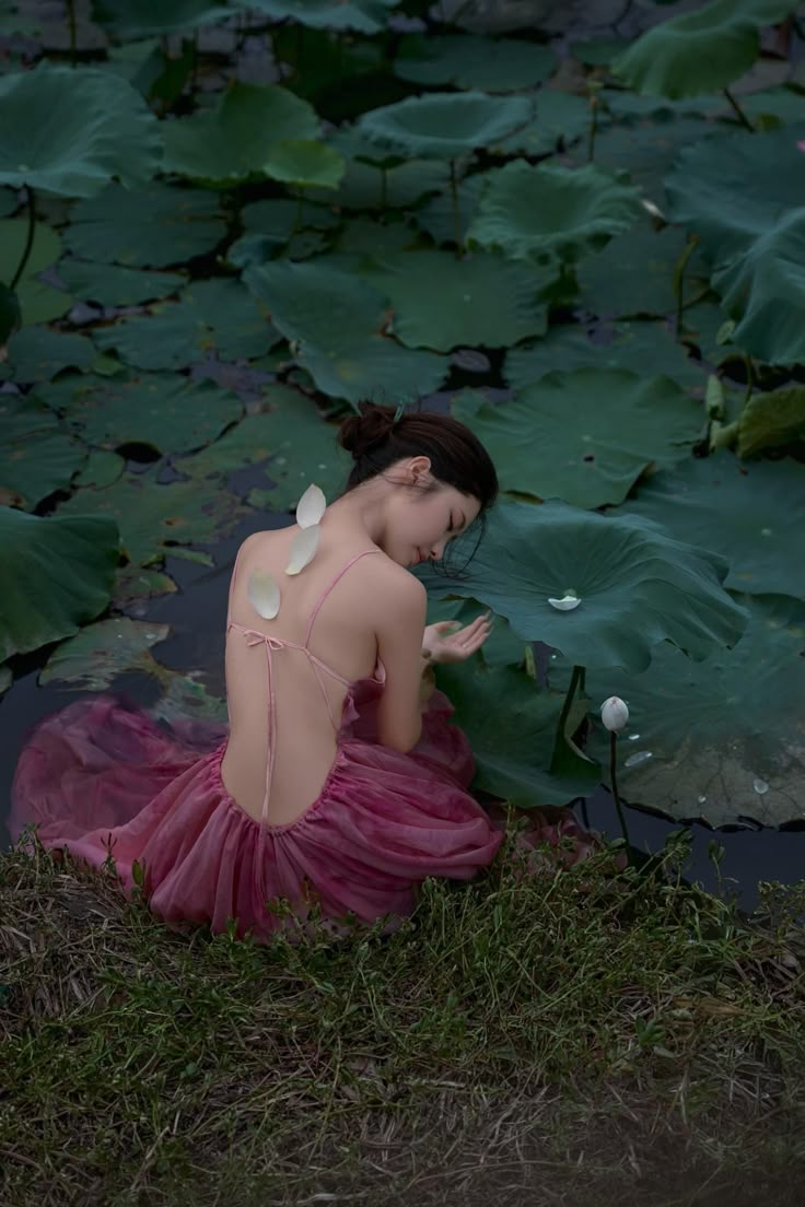 Gentle A Line Spaghetti Strap Print Flower Pink Chiffon Open Back Party Dress Evening Dress SH2870