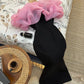 Gentle Pink Mermaid Off the Shoulder Organza Satin Prom Dress Party Dress with Slit SH3680