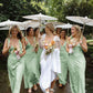 Cute Sheath Halter Yellow Satin Open Back Evening Dress Bridesmaid Dress SH2695