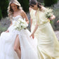 Yellow A Line Halter Satin Open Back Long Prom Dress Bridesmaid Dress SH2614
