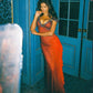 Sexy A Line Straps Ombre Grape Purple Chiffon Long Prom Dress  SH1155