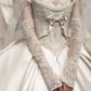 Princess Ball Gown Strapless Lace Appliques Satin Prom Dress 18th Birthday Dress Wedding Dress SH3897