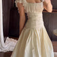 Vintage Ball Gown Straps Lace Satin Long Wedding Dress SH7091