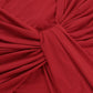 Burgundy Sexy Mermaid Off the SHoulder Satin Long Prom Dress Wedding Guest Dress SH4421