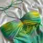 Colorful A Line Halter Beaded Chiffon Open Back Prom Dress Evening Dress SH2148