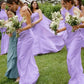 Simple Sheath Halter White Satin Open Back Evening Dress Bridesmaid Dress SH2694