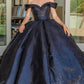 Green Ball Gown Off-the-shoulder Sequins Sweet 16 Dresses SH1651