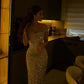 Dazzling Off the Shoulder Evening Dress Prom Dresses Column Long With Pleats SH5614