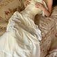 Unique Sheath Strapless Tiered Chiffon Satin Long Prom Dress Evening Dress SH2373