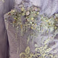 Lilac A Line Sweetheart Neck Beaded Satin Lace Prom Dresses Long Evening Party Dress SH2708
