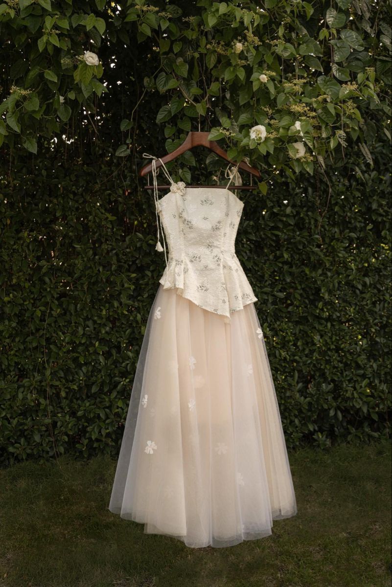 Unique A Line Spaghetti Strap Print Satin Tulle Prom Dress Evening Dress SH6925