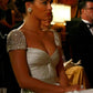 Pretty A Line Beaded Pleated White Chiffon Prom Dress 18th Birthday Dress SH4473