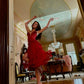 Sexy A Line Spaghetti Strap Flower Burgundy Chiffon Short Party Dress Evening Dress SH2826