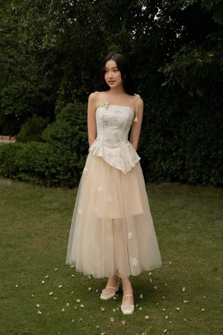 Unique A Line Spaghetti Strap Print Satin Tulle Prom Dress Evening Dress SH6925