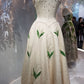 Ivory A Line Sweetheart Neck Appliques Rhinestone Satin Homecoming Evening Dress SH1905