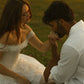 Vintage Simple A Line Off the Shoulder White Lace Long Wedding Dress SH5391