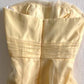 Light Yellow A Line Strapless Layered Organza Mini Homecoming Dress Cocktail Dress SH3823