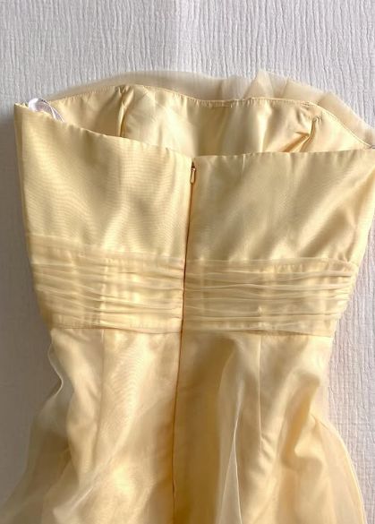 light yellow satin hoco dress light yellow hoco dress Yellow lace short prom dress, lace yellow homecoming dress toptby