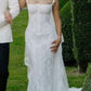 Dramatic Mermaid Spaghetti Strap Exquisite White Lace Long Wedding Dress SH8012