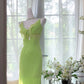 The Wizard of Oz Sheath Spaghetti Strap Ruffle Chiffon Homecoming Dress SH3209
