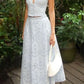 Light Baby Blue A Line V Neck Lace Long Prom Dress Evening Dress SH8872