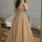 Princess A Line Off the Shoulder Beaded Moka Tulle Long Prom Dress Party Dress SH5540